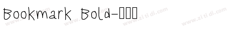 Bookmark Bold字体转换
